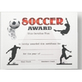 Stock Soccer Certificate
